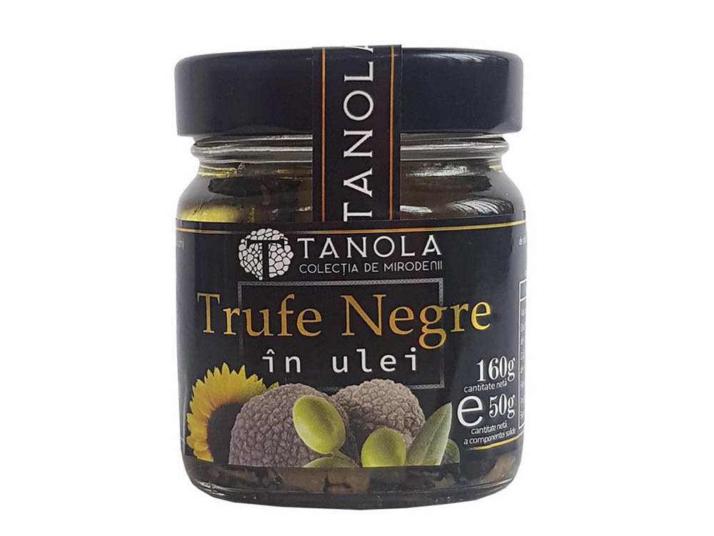 Trufe Negre în ulei (borcan 160g)